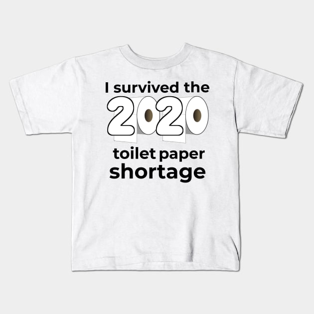 I Survived the 2020 Toilet Paper Shortage Kids T-Shirt by mikepod